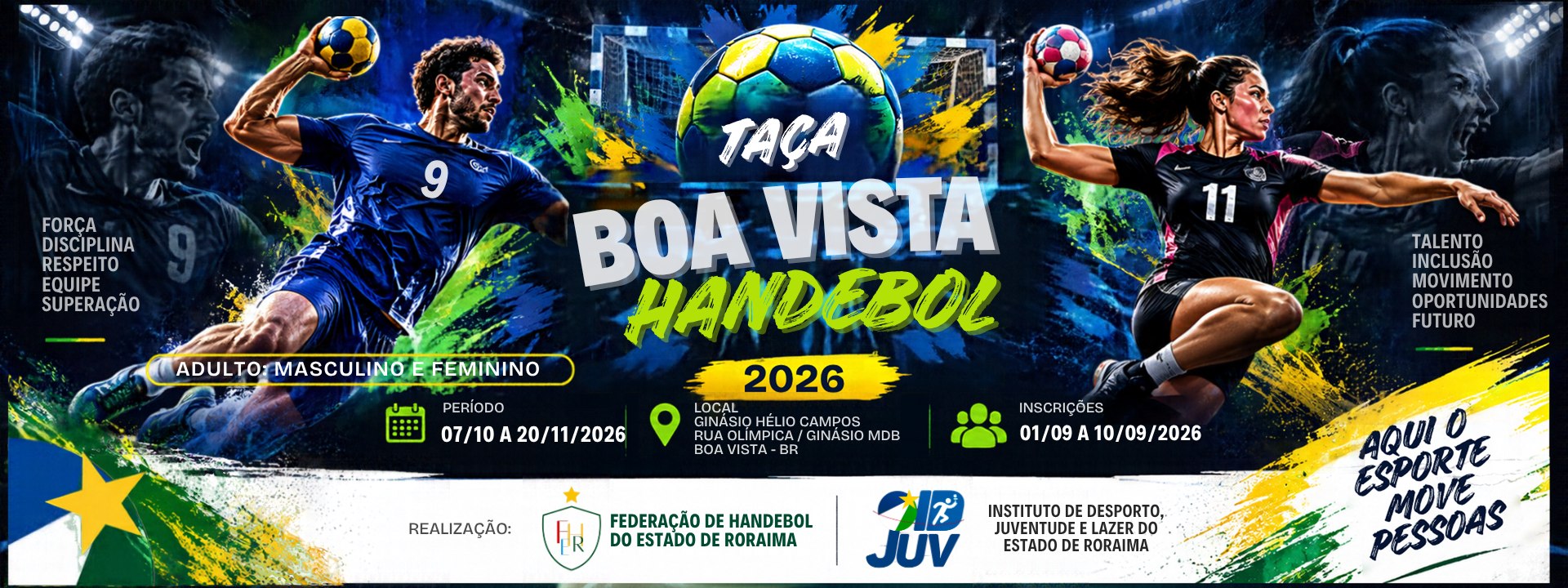 Arte do evento Taça Boa Vista de Handebol 2026